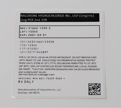 51662123928 Naloxone Pouch Label